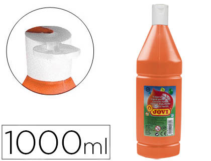 Témpera líquida Jovi escolar 1000ml. naranja